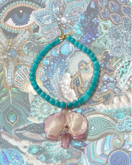Collier. Azul